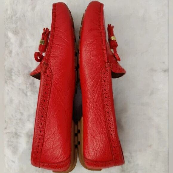 Lauren Ralph Lauren Orange Loafers Sz US 5 - Picture 6 of 10